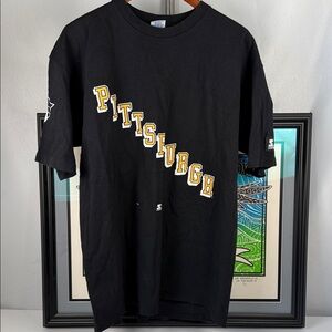 Luc Robitaille ‘94-95 Pittsburgh Penguins Vintage Starter USA Single Stitch XL